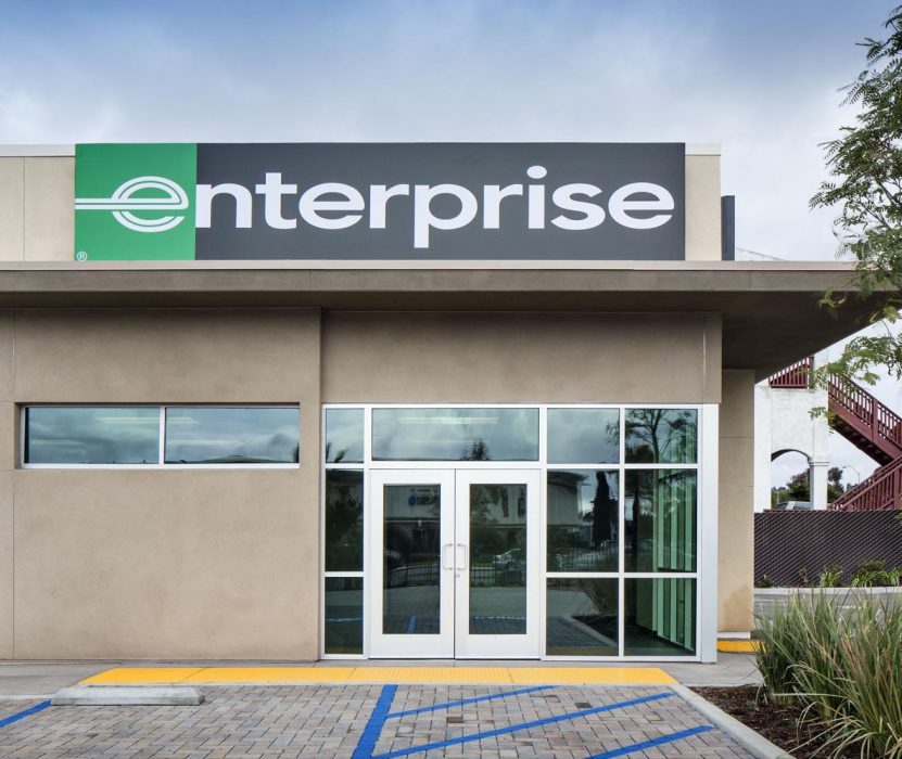 New Enterprise Car Rental facility in Pacific Beach, California constructed by PRAVA Construction.